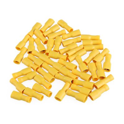 Anneome 50pcs Insulated Female Spade Terminals Connectors Mm Solder Seal Wire Connectors for Navigation Auto