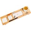 asrincodesigns Personalized Wood Desk Organizer Set, Home Office Desk Storage, Docking Station Desk Trays, Phone Holder, Custom Monogram view 1