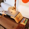 asrincodesigns Personalized Wood Desk Organizer Set, Home Office Desk Storage, Docking Station Desk Trays, Phone Holder, Custom Monogram view 3