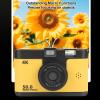 Digital Camera 1080P 50MP HD Dual Lens 16X Digital Zoom Anti Shake Compact Camera MP3 Games Photography Video (Yellow) view 3