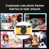 Digital Camera 1080P 50MP HD Dual Lens 16X Digital Zoom Anti Shake Compact Camera MP3 Games Photography Video (Yellow) view 4