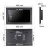 15.6 Inch Industrial 10-Point Touch Monitor Open Frame, HDMI/VGA/DVI Interface, Built-in Speakers, Capacitive Touch Screen Technology Metal Frame (Touchscreen, 15.6) view 2