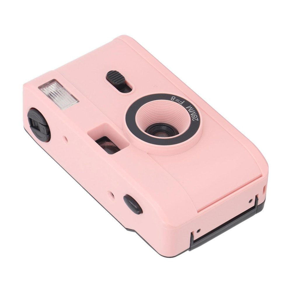 35MM Film Camera Lightweight Vintage Camera Built in Flash for Retro Photography Enthusiasts (Rose)