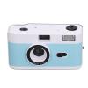 ZJchao 35MM Film Camera Lightweight Vintage Camera Built in Flash for Retro Photography Enthusiasts (Blue White) view 3
