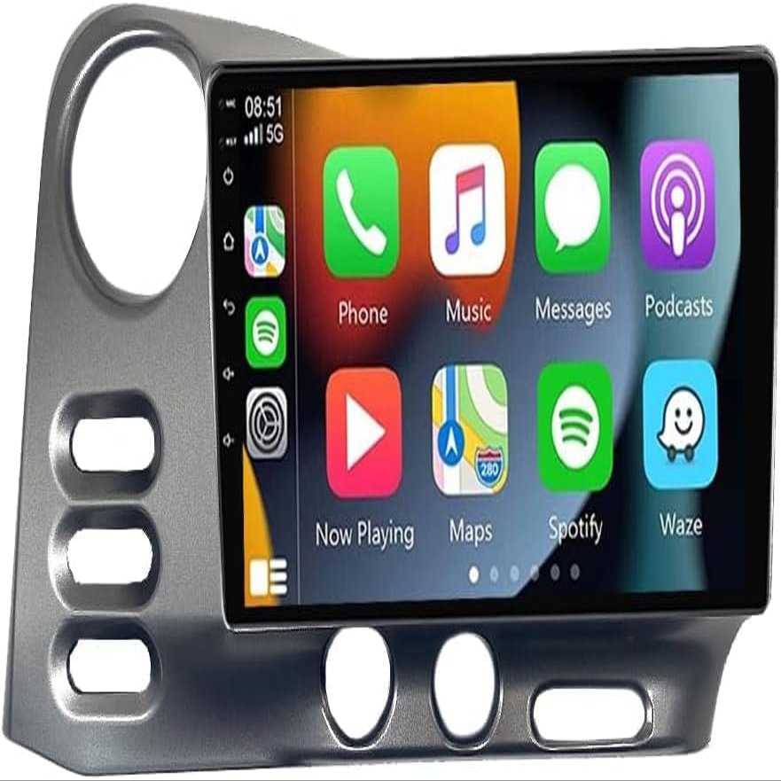 4+64G for Toyota Matrix Radio 2003 2004 Pontiac Vibe Radio 2003-2008 Car Stereo 9" Touchscreen Wireless Carplay Android Auto GPS+Free Reverse Camera