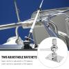 Marine VHF Antenna Mounts, 316 Stainless Steel Adjustable Base Antenna Ratchet Mount, VHF Antenna Base Bracket Holder for Boat 1 Inch Antenna for Boat view 2