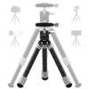 LEOFOTO Carbon Fiber Mini Table Tripod with Ball Head for Camera, Lightweight Desktop Tripod with Base, 1/4" Arca QR Plate for Phone Adaptor/Projector, Max Height 10.43", Max Load 11LB, MT-02C Plus view 1