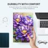 GFRGTFHYT Case for 6.8" Kindle Paperwhite (11th Generation-2021) and Kindle Paperwhite Signature Edition Slim Smart Cover with Auto Wake/Sleep for Kindle Paperwhite 2021 E-Reader,Purple Lotus view 3