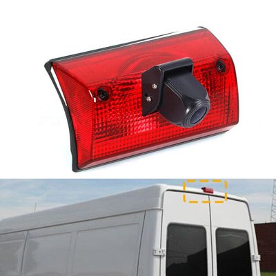 18mm HD Car Third Roof Top Mount Brake Light 3 Rear View Camera Parking safety assistant system, HD Night Vision Waterproof for Benz Freightliner Sprinter 2500 3500 1995-2006/Dodge Cargo Van 1995-2006