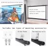 Hoiweqr 30" 40" 50" 60" 72" Projector Screen 16:9/4:3 Portable Projector Movies Screens for Home Theater Outdoor Indoor, Manual Pull Down Projector Screen, Hanging 4K HD Movie Screen(Black 16:9,40in) view 2