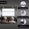 Hoiweqr 30" 40" 50" 60" 72" Projector Screen 16:9/4:3 Portable Projector Movies Screens for Home Theater Outdoor Indoor, Manual Pull Down Projector Screen, Hanging 4K HD Movie Screen(Black 16:9,40in) view 4