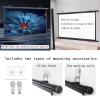40" 50" 60" 72" Projection Screen 4:3/16:9 Portable Projector Movies Screen, Home Theater Projection Screen Manual Projector Screen, HD 4K Pull Down Movie Screen For Indoor Outdoor(Black 16:9,60in) view 2