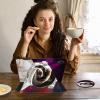 ACWDMKH for iPad 10th Generation Case 2022,for iPad 10.9 Inch Case,360 Degree Rotating Swivel PU Leather Stand Flip Folio Cover with Auto Wake/Sleep,Funny Space Cat view 3