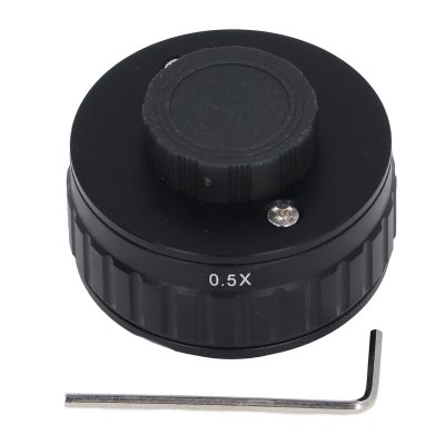 CTV Microscope Adapter for Trinocular Stereo Microscope CTV Lens Adapter CTV Microscope Lens CCD Camera Interface Adapter C Mount Adapter Microscope Accessory (0.5X)