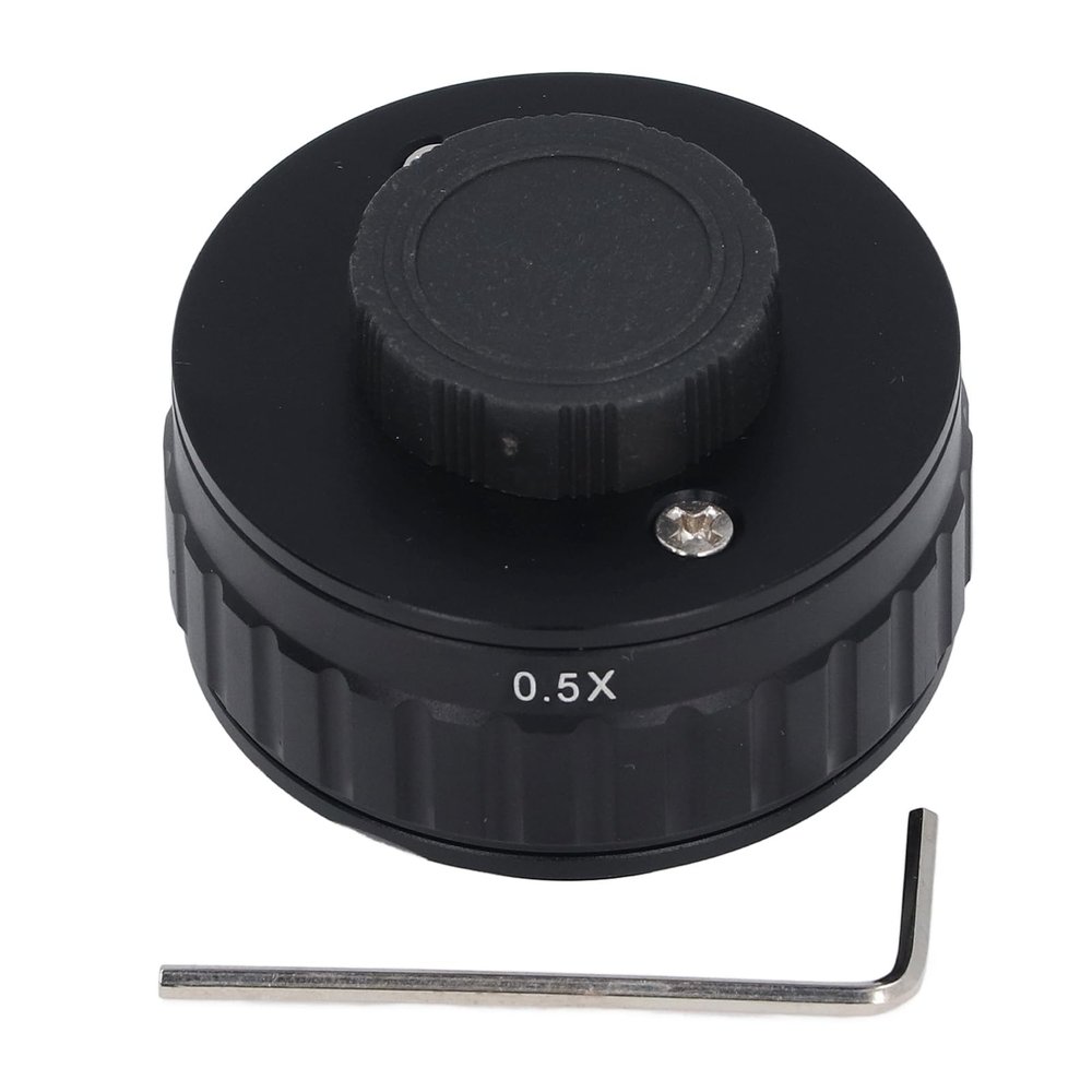 CTV Microscope Adapter for Trinocular Stereo Microscope CTV Lens Adapter CTV Microscope Lens CCD Camera Interface Adapter C Mount Adapter Microscope Accessory (0.5X)
