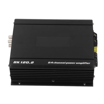 Car Stereo Amplifier, Car Sound Amplifier 2 Channel 1000W High Power Bass Boost Sound Amplifier for Vehicle Truck Boat UTV Motorcycle DC 11 to 15V