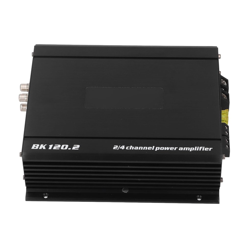Car Stereo Amplifier, Car Sound Amplifier 2 Channel 1000W High Power Bass Boost Sound Amplifier for Vehicle Truck Boat UTV Motorcycle DC 11 to 15V