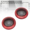 2Pcs Speaker Grill Covers, Round Car Speaker Grill Cover, 2.13 Outer, 1.75 Inner, Metal Mesh Car Speaker Subwoofer Guard Protector for Home Car Boat Speakers (Red) view 2