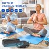 Gueray CD Player Portable CD Dsicman: with Earphones for Car with Anti-Skip Shockproof with LCD Display Support PROG Memory Repeat Function (Black) view 3
