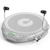 Gueray CD Player Portable CD Dsicman: with Earphones for Car with Anti-Skip Shockproof with LCD Display Support PROG Memory Repeat Function (Sliver) view 1