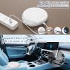 Gueray CD Player Portable CD Dsicman: with Earphones for Car with Anti-Skip Shockproof with LCD Display Support PROG Memory Repeat Function (White) view 3
