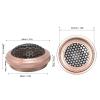 2Pcs Speaker Grill Covers, Round Car Speaker Grill Cover, 2.13 Outer, 1.75 Inner, Metal Mesh Car Speaker Subwoofer Guard Protector for Home Car Boat Speakers (Gold) view 4
