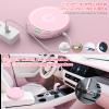Gueray CD Player Portable CD Dsicman: with Earphones for Car with Anti-Skip Shockproof with LCD Display Support PROG Memory Repeat Function (Pink) view 3