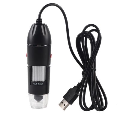 500X USB Handheld Electronic Microscope for Laptop, Computer, with LED Light, Focusing Adjustment, Holder Platform, Suitable for Industrial PCB Checking, Jewelry Appraisal,