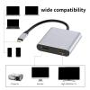 ZIRANU Two HDMI2.0 USB C Hubs 4K Display Docking Station with Power Delivery Fast Charging and USB3.0 Port for Laptops view 3