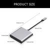 ZIRANU Two HDMI2.0 USB C Hubs 4K Display Docking Station with Power Delivery Fast Charging and USB3.0 Port for Laptops view 4