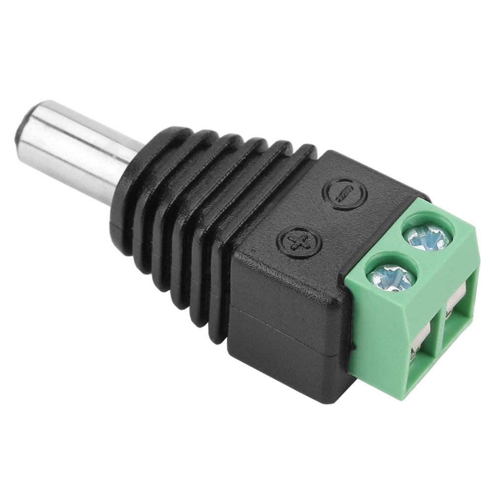 10Pcs DC Power Plug Jack for CCTV Camera, Easy Installation, Professional Appearance, Terminal Connector with, Simply Connect, No Soldering Required,
