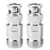2pcs Type N Female to BNC Male RF Connector Coaxial Adapter Test Converter with Medium Frequency Copper Material for RF Testing view 4