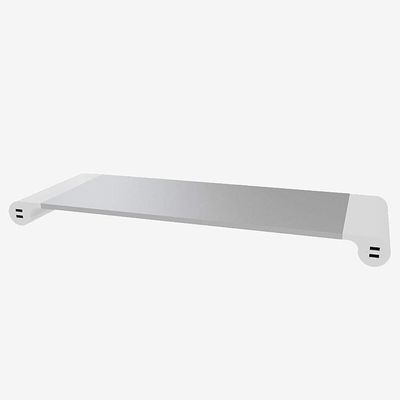 HIONJIN Computer Monitor Riser Desk Stand Monitor Stand Riser, Computer Laptop Riser Shelf with Organizer Drawer