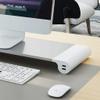 HIONJIN Computer Monitor Riser Desk Stand Monitor Stand Riser, Computer Laptop Riser Shelf with Organizer Drawer view 3