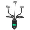 Camera Macro Flash Light, 5600K Flexible 3 Head Camera Flash with LCD Screen 8-Level Brightness Control, Adjustable Arms, Portable Camera Macro Arm Light view 1