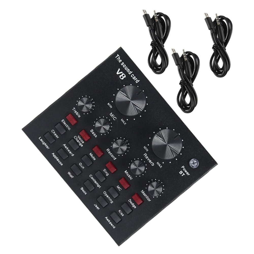 DirectNine Basics Live Streaming Kit 10 Warm-up Effects Sound Card Ktv Broadcasting Microphone