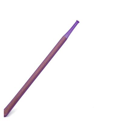 Chunsu 3mm 1/8" Single PET Braided Cable Sleeving for Keyboard Cable 10m Black, White Clear Green Purple(Purple)