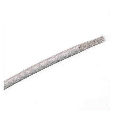 Chunsu 3mm 1/8" Single PET Braided Cable Sleeving for Keyboard Cable 10m Black, White Clear Green Purple(Light Gray)