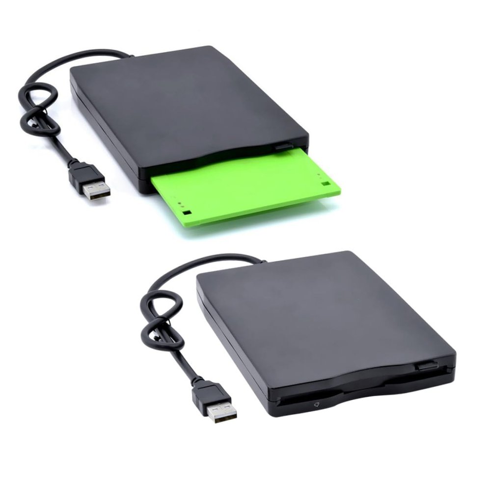 SECFOU High-Speed Data Transfer USB Floppy Disk Driver External Drive for Laptop Black Easy to Use