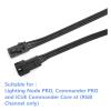 Chunsu RGB Fan/Hub to Light Strip SM 3Pin ARGB Adapter Cable-50cm(3p M to SM) view 3