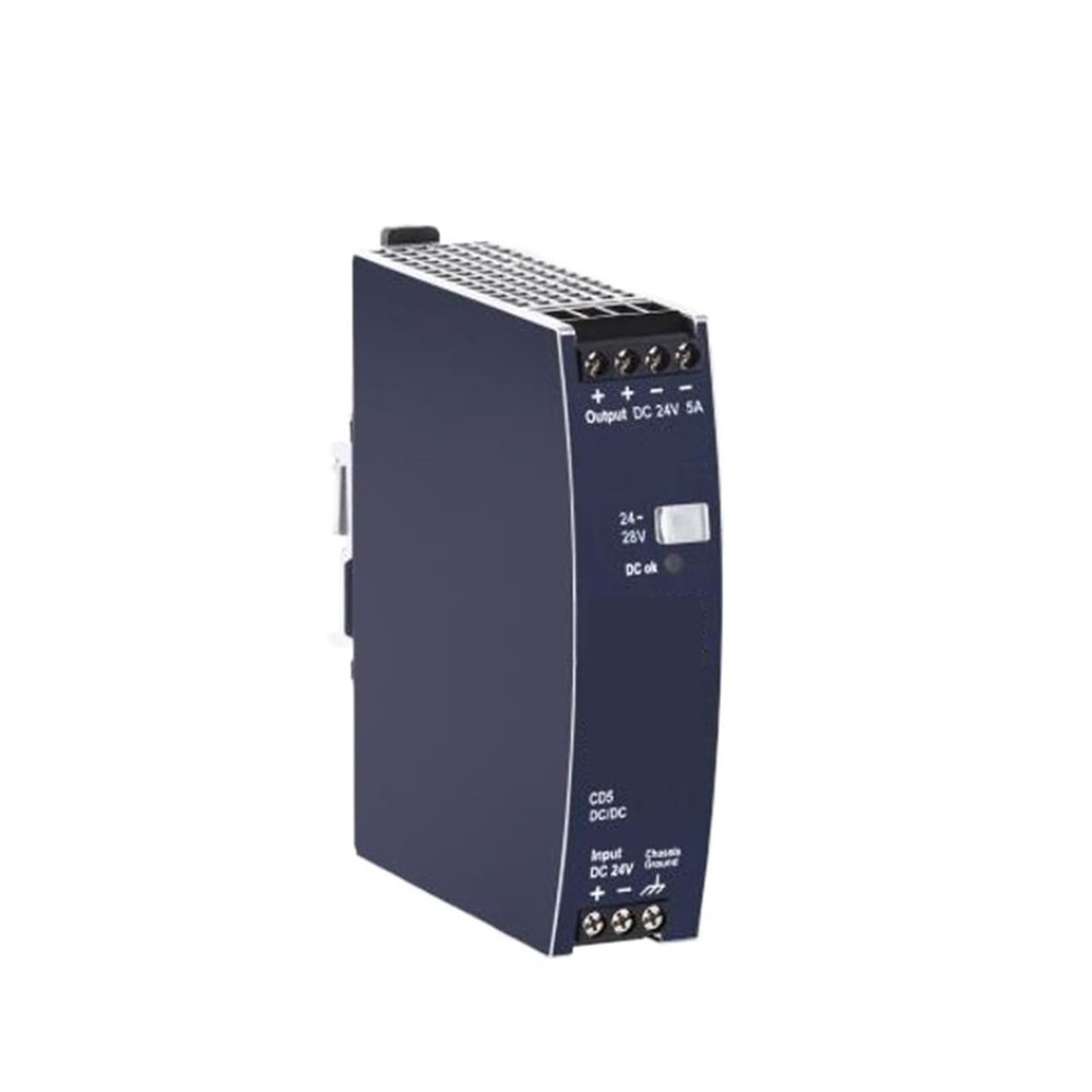 DEBLAN DC/DC Converter CD5.241 DIN Rail 24V, 5A, 120W for Industrial Automation, Machinery Engineering