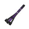 Chunsu 12VHPWR Power Cable 12+4/16Pin to 3x8Pin CPU/ATX/EPS Male PSU Cable for PSU 16awg(50,Carbon Purple) view 1