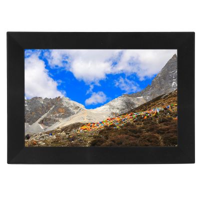 10.1 Inch Digital Picture Frame, 32GB HD Touchscreen Auto Rotation Smart Electronic Photo Frame for Uhale APP for Home Office (US Plug)