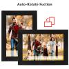 10.1 Inch Digital Picture Frame, 32GB HD Touchscreen Auto Rotation Smart Electronic Photo Frame for Uhale APP for Home Office (US Plug) view 2