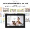 10.1 Inch Digital Picture Frame, 32GB HD Touchscreen Auto Rotation Smart Electronic Photo Frame for Uhale APP for Home Office (US Plug) view 3