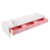 SECFOU Monitor Riser Drawer Increase The Elevated Computer Monitor Stand White Desktop Stand view 1