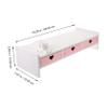 SECFOU Monitor Riser Drawer Increase The Elevated Computer Monitor Stand White Desktop Stand view 2