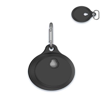Case for Google Nest Temperature Sensor (2nd gen), Soft Silicone Protective Portable Scratch Shock ResistantBlack