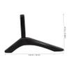 IWOWHERO Flat Screen Tv Stand Universal Tv Base Holder Stand Triangle Base Stability Iron Stand for 20-55mm Holes view 2