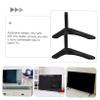IWOWHERO Flat Screen Tv Stand Universal Tv Base Holder Stand Triangle Base Stability Iron Stand for 20-55mm Holes view 3